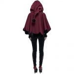 Red and Black 'Cassandra' Cape