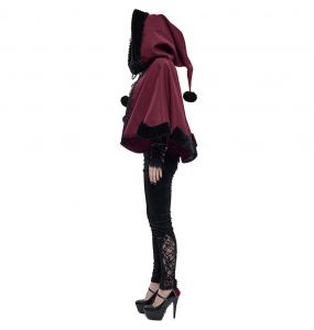 Red and Black 'Cassandra' Cape