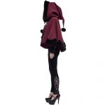 Red and Black 'Cassandra' Cape