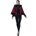 Red and Black 'Cassandra' Cape