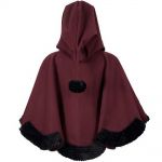 Red and Black 'Cassandra' Cape