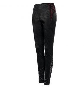 Black Brocade 'Vultuulf' Pants