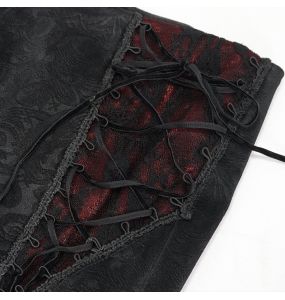 Black Brocade 'Vultuulf' Pants