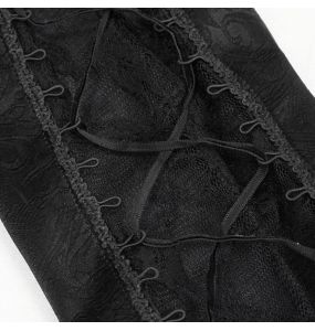 Black Brocade 'Vultuulf' Pants