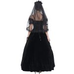 Black 'Liuva' Gothic Wedding Veil