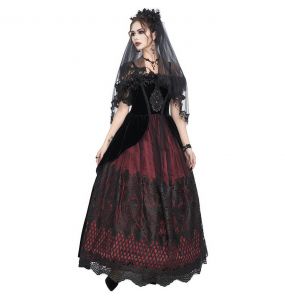 Black 'Liuva' Gothic Wedding Veil