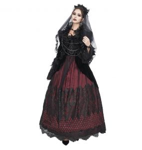 Black 'Liuva' Gothic Wedding Veil