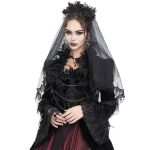 Black 'Liuva' Gothic Wedding Veil