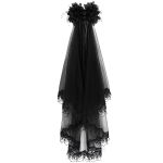 Black 'Liuva' Gothic Wedding Veil