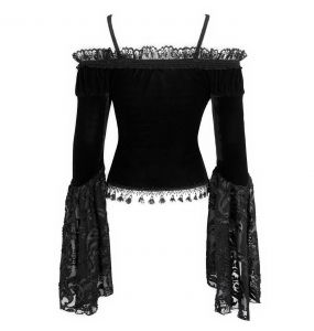 Black 'Modaharius' Long Sleeves Top