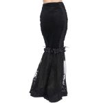 Black 'Modaharius' High Wasted Long Skirt