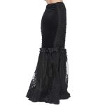 Black 'Modaharius' High Wasted Long Skirt