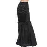 Black 'Modaharius' High Wasted Long Skirt