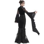 Black 'Modaharius' High Wasted Long Skirt