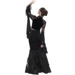 Black 'Modaharius' High Wasted Long Skirt