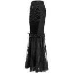 Black 'Modaharius' High Wasted Long Skirt