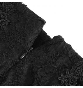 Longue Jupe Taille Haute 'Modaharius' Noire