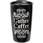 Black 'Gothee Coffee' Double Walled Mug