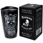 Black 'Purrfect Brew' Double Walled Mug