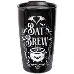 Black 'Bat Brew' Double Walled Mug