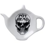 Ceramic Pot Head Tea Spoon Rest