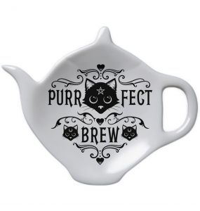 Support/Repose-Cuillère 'Purrfect Brew' en Céramique