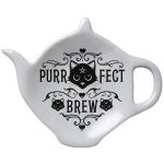 Support/Repose-Cuillère 'Purrfect Brew' en Céramique