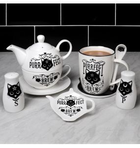 Ceramic Purrfect Brew Tea Spoon Rest