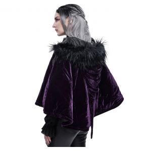 Cape 'Vultuulf' en Velours Violet