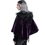 Cape 'Vultuulf' en Velours Violet