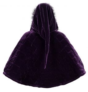 Cape 'Vultuulf' en Velours Violet