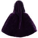 Cape 'Vultuulf' en Velours Violet