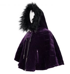 Cape 'Vultuulf' en Velours Violet