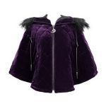 Cape 'Vultuulf' en Velours Violet