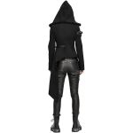 Black 'Badriyah' Asymmetrical Hooded Jacket