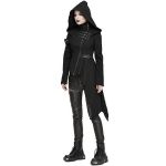 Black 'Badriyah' Asymmetrical Hooded Jacket