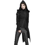 Veste Asymétrique à Capuche 'Badriyah' Noire