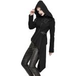 Black 'Badriyah' Asymmetrical Hooded Jacket