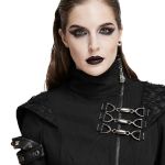 Black 'Badriyah' Asymmetrical Hooded Jacket