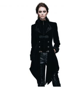 Black Velvet 'Algonda' Swallow Tail Jacket