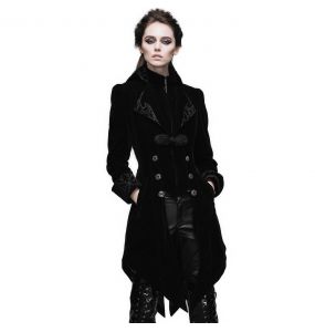 Black Velvet 'Algonda' Swallow Tail Jacket