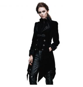 Black Velvet 'Algonda' Swallow Tail Jacket