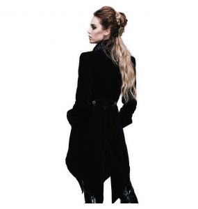 Black Velvet 'Algonda' Swallow Tail Jacket