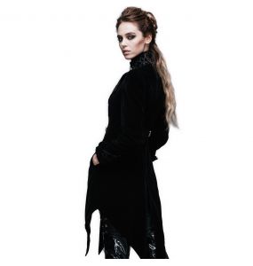 Black Velvet 'Algonda' Swallow Tail Jacket