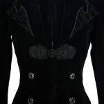 Black Velvet 'Algonda' Swallow Tail Jacket