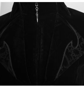 Black Velvet 'Algonda' Swallow Tail Jacket