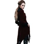 Burgundy Velvet 'Algonda' Swallow Tail Jacket