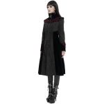 Grey Jacquard and Black Velvet 'Limiteti' Coat