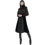 Grey Jacquard and Black Velvet 'Limiteti' Coat