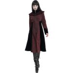 Manteau 'Limiteti' en Jacquard Rouge et Velours Noir